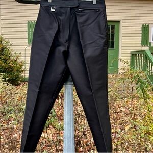 Fera ski and snow pants, black, some stretch, stirrups